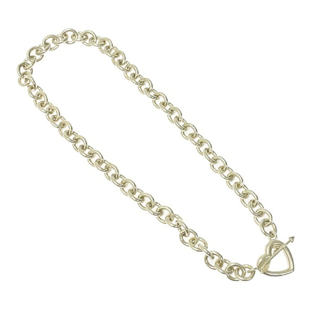 Tiffany Heart Arrow Necklace Silver